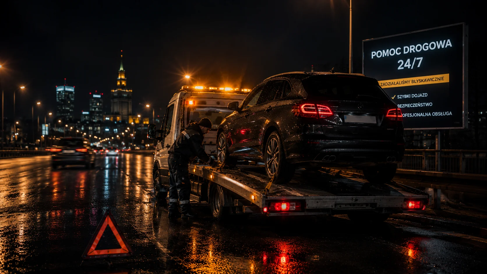 Case: pomoc drogowa nocą — jak zadziałała autolaweta 24/7